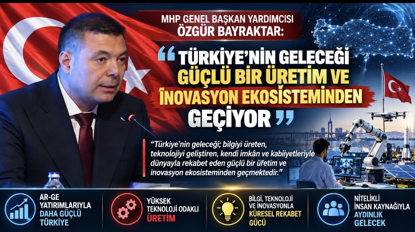 Özgür Bayraktar: “Türkiye’nin Geleceği Güçlü Bir Üretim ve İnovasyon Ekosisteminden Geçiyor”